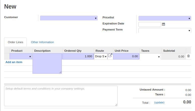 Odoo text and image block