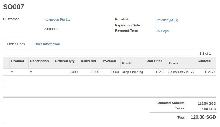 Odoo text and image block